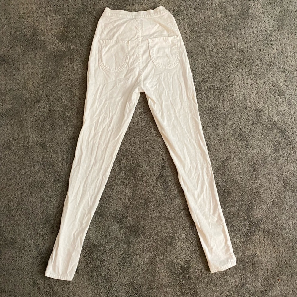 Fashion nova | white stretch pants